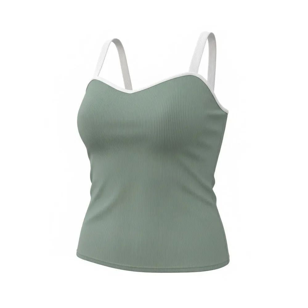 Amazon fashion MIHOLL Ribbed Green tank top NWT XXL